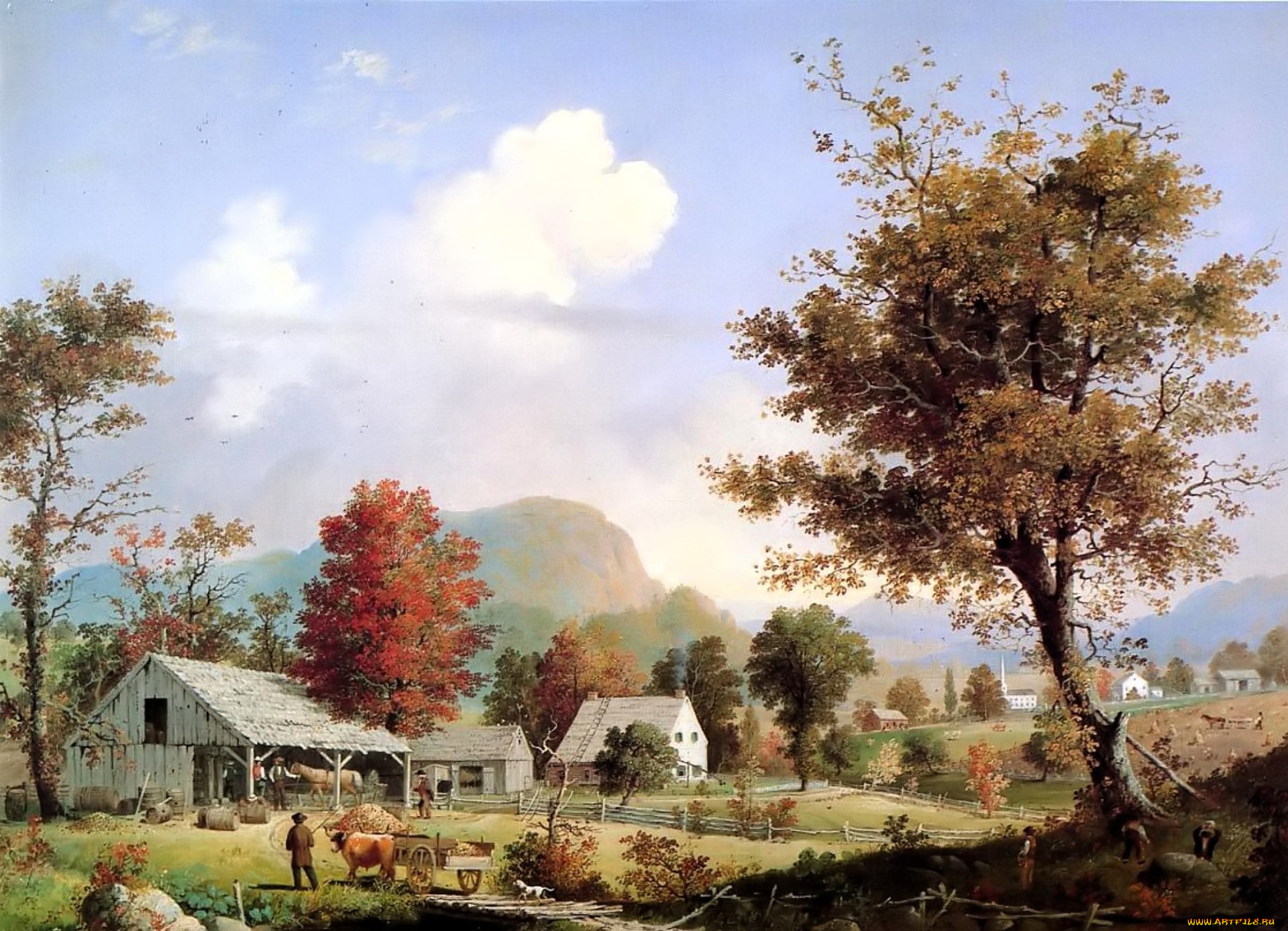 , george henry durrie, , , , , 